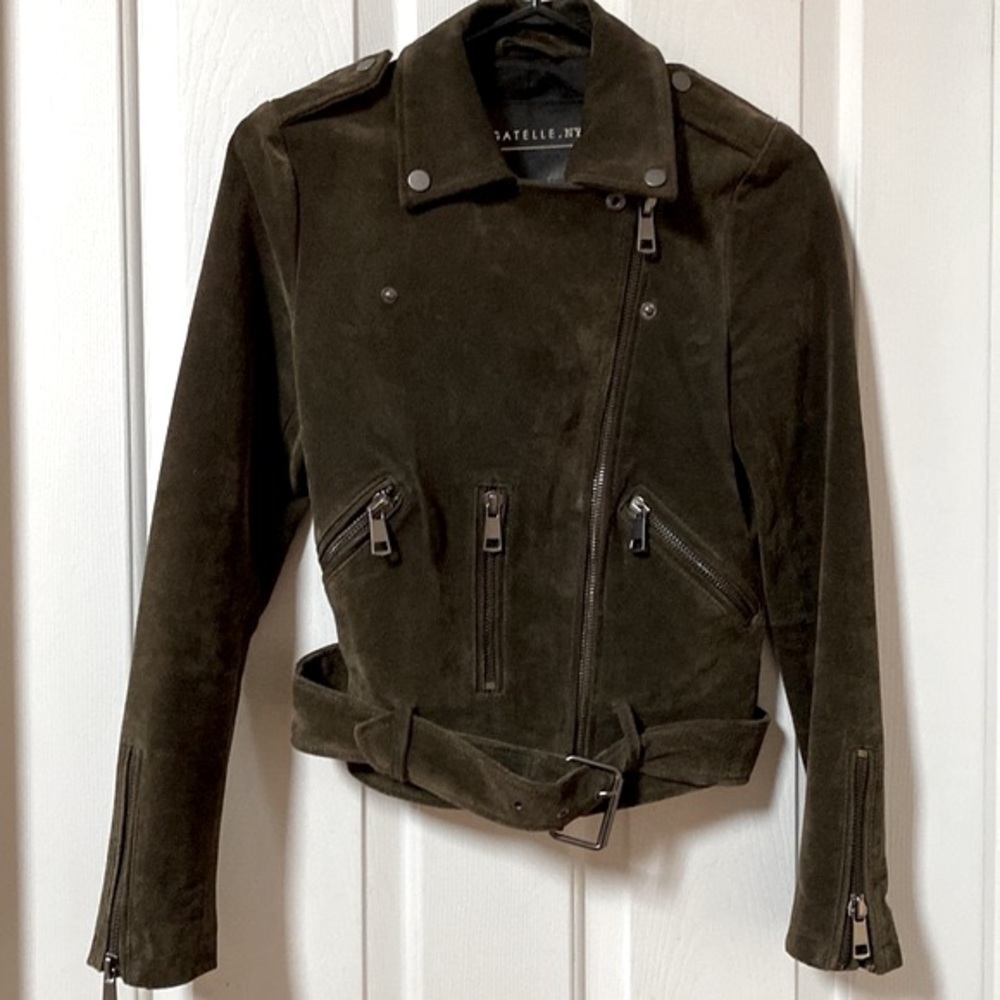 Suede Motor Coat